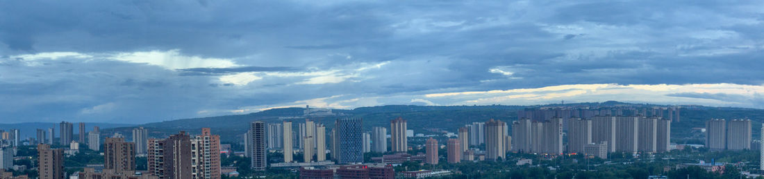 Cityscape against sky