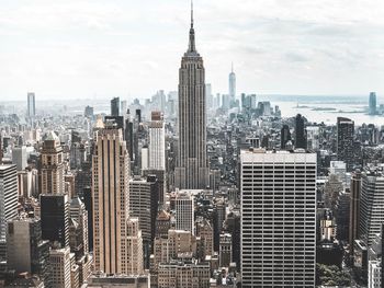 Aerial view of buildings in city