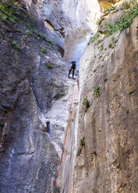 Rock formations on mountain