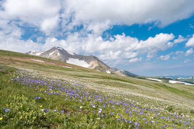 Happiness is just around the corner. happiness in the mountains