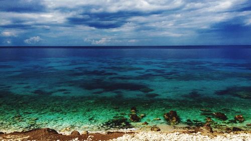 Scenic view of sea against sky