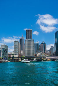 View of city at waterfront