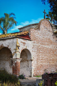 Low angle view of historical building against sky