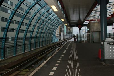 Railroad station platform