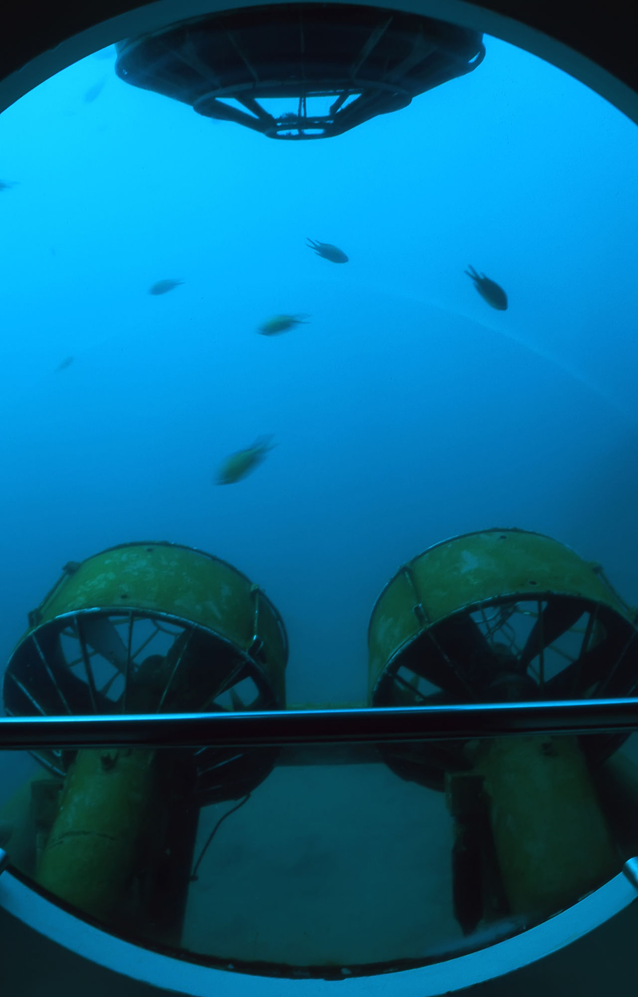 A submarine propellers