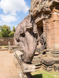 Statue of historic temple