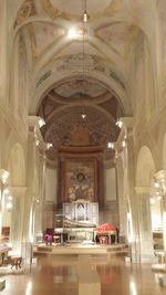 Interior of church