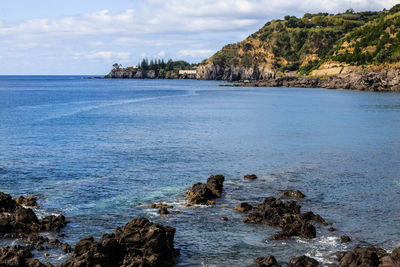 Scenic view of sea against sky