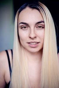 Portrait of smiling young woman