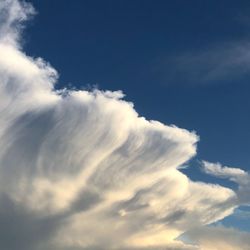 Low angle view of clouds in sky