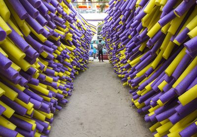 Full frame shot of multi colored umbrellas