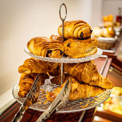 Close-up of cake on table