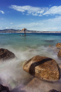 Scenic view of sea against sky