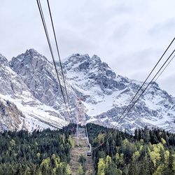 Cable car at the zugspitze, german alps
