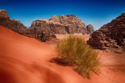 Rock formations in desert