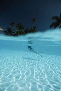 Swimming pool in sea