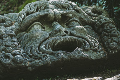 Close-up of old statue