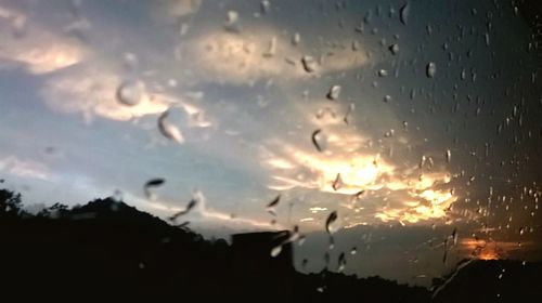 Scenic view of sky at sunset