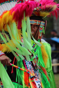 Full frame shot of multi colored feathers