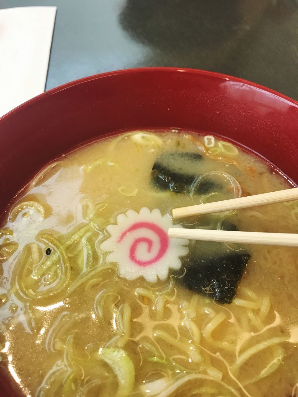 CLOSE-UP OF SOUP WITH BOWL