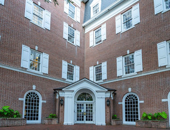 Low angle view of residential building