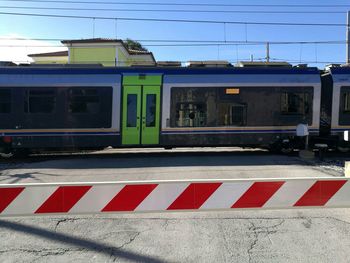 Railroad station platform