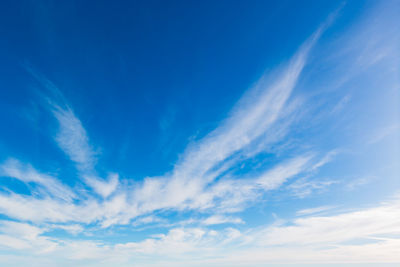 Low angle view of clouds in sky