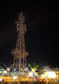 Low angle view of illuminated building