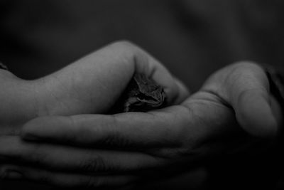 Close-up of baby feet