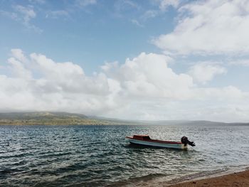 Boats in calm sea