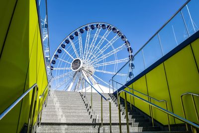 Low angle view of ferris wheel