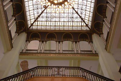 Low angle view of ceiling of building