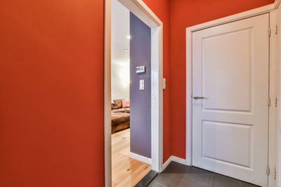 Interior of door in apartment