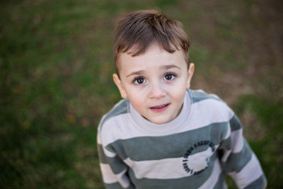Portrait of cute boy