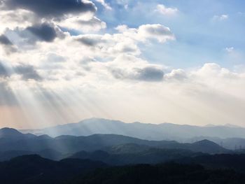 Scenic view of dramatic landscape