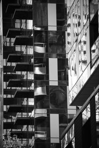 Low angle view of modern buildings