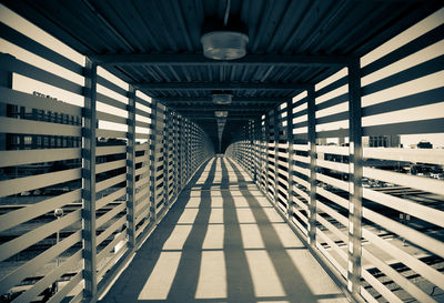 Empty corridor in building