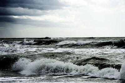 Scenic view of sea against sky