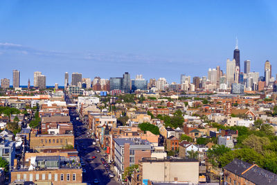 Cityscape against sky