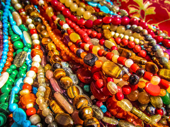 Close-up of colorful jewelry 