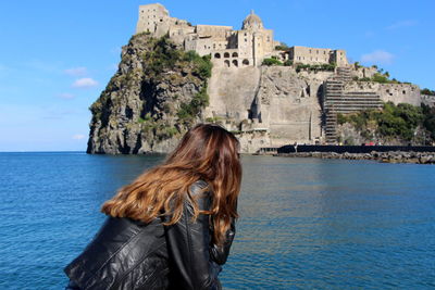 Woman looking at sea