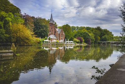 Bruges, west flanders / belgium. minnewater lake.