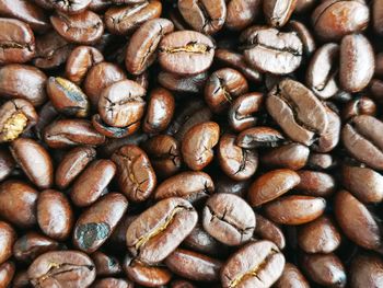 Full frame shot of coffee beans