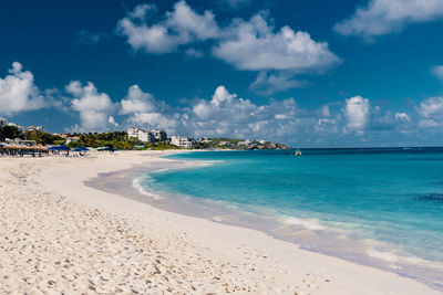 Panoramic view of beach against sky