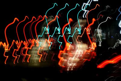 Light painting at night