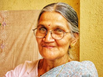 Portrait of woman smiling