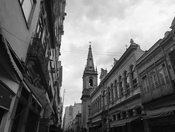 Low angle view of buildings against sky