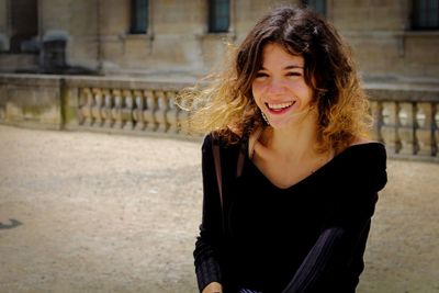 Portrait of smiling young woman