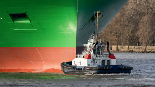 Boats in sea