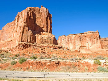 View of rock formations